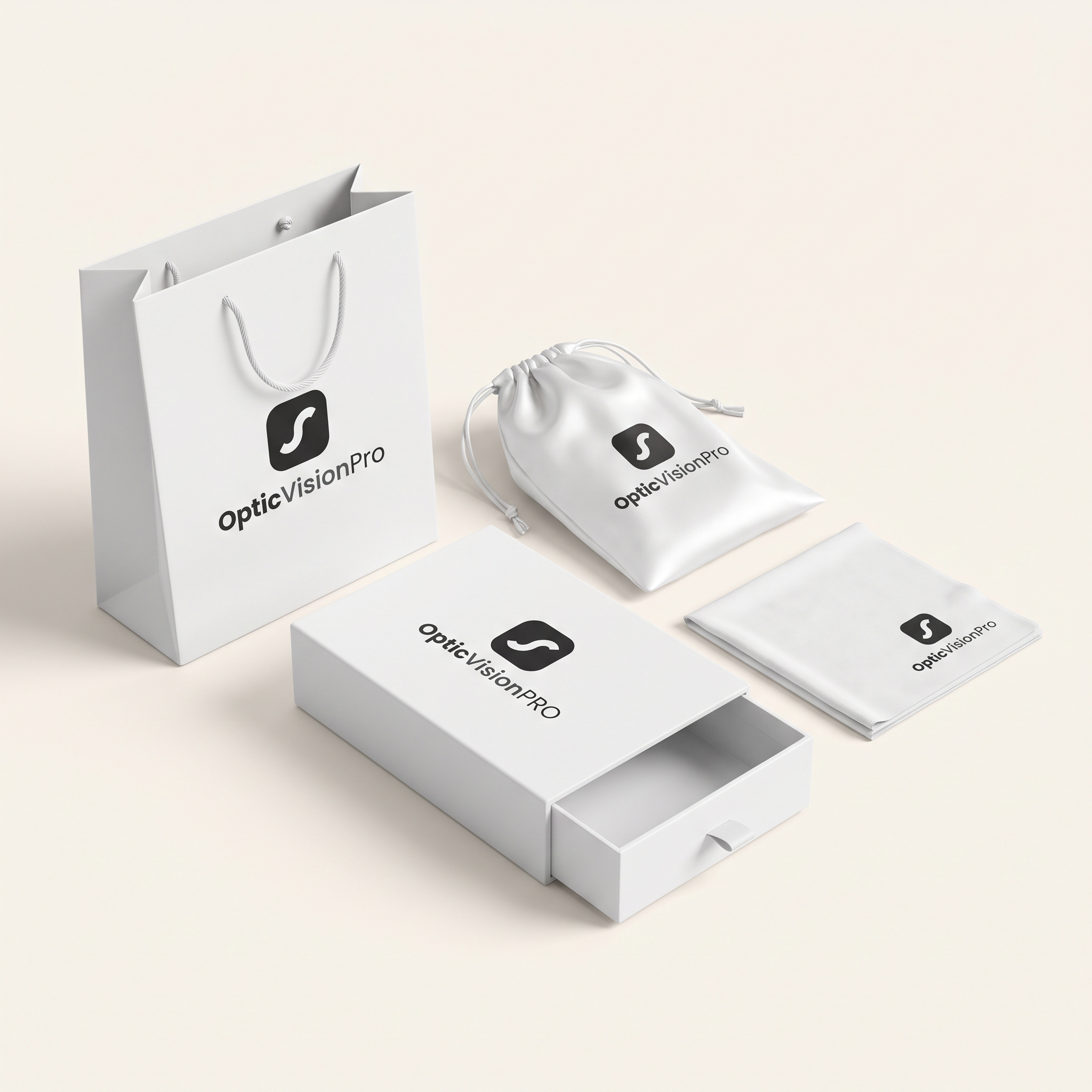 OpticVisionPro premium gift packaging - box, pouch, cloth and bag